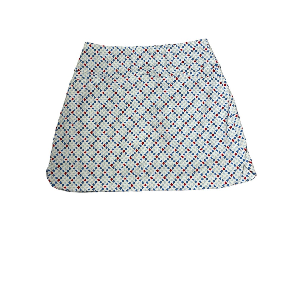 Lady Hagen NWOT Womens Tummy Control Skort Golf 17” Pull-On Stretch Star Print M - Picture 2 of 7